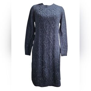 Talbots Navy Speckled Knit Dress